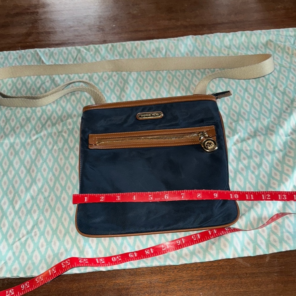 Navy and Tan Crossbody Bag Michael Kors